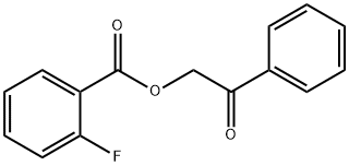 2-Fluorobenzoic acid phenacyl ester 结构式