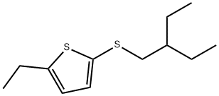 2-Ethyl-5-[(2-ethylbutyl)thio]thiophene 结构式