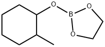 2-[(2-Methylcyclohexyl)oxy]-1,3,2-dioxaborolane 结构式