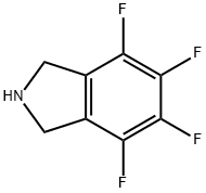 4,5,6,7-四氟-2,3-二氢-1H-异吲哚 结构式