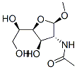 .beta.-D-Glucofuranoside, methyl 2-(acetylamino)-2-deoxy- 结构式