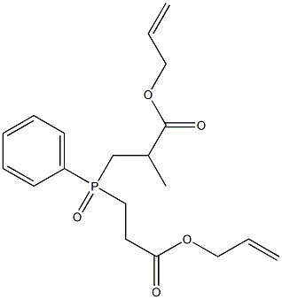 Propionic acid, 2-methyl-3,3-(phenylphosphinylidene)di-, diallyl ester 结构式