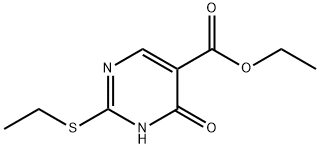 2-(乙硫基)-6-氧代-1,6-二氢嘧啶-5-羧酸乙酯 结构式