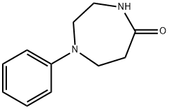 1-Phenyl-[1,4]diazepan-5-one 结构式