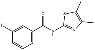 Benzamide, N-(4,5-dimethyl-2-thiazolyl)-3-fluoro- (9CI) 结构式