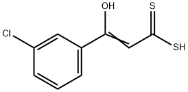 3-(3-Chlorophenyl)-3-hydroxypropenedithioic acid 结构式