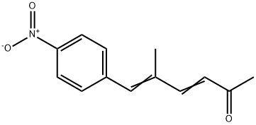 5-Methyl-6-(p-nitrophenyl)-3,5-hexadiene-2-one 结构式