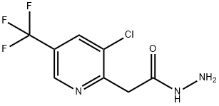 2-(3-氯-5-(三氟甲基)吡啶-2-基)乙酰肼 结构式