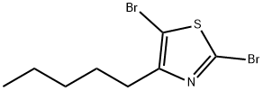 Thiazole, 2,5-dibromo-4-pentyl- (9CI) 结构式