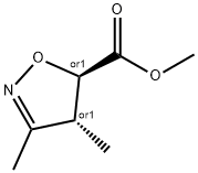 5-Isoxazolecarboxylicacid,4,5-dihydro-3,4-dimethyl-,methylester,(4R,5R)- 结构式