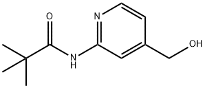 N-(4-羟甲基吡啶-2-基)-2,2-二甲基丙酰胺 结构式