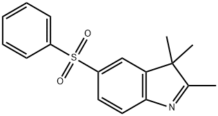 2,3,3-trimethyl-5-(phenylsulphonyl)-3H-indole  结构式