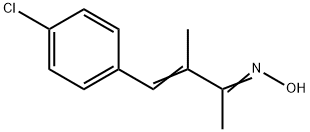 4-(4-氯苯基)-3-甲基丁-3-烯-2-肟 结构式