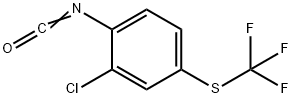 2-氯-4-(三氟甲基硫)苯基 异氰酸盐 结构式