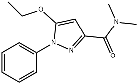 N,N-Dimethyl-5-ethoxy-1-phenyl-1H-pyrazole-3-carboxamide 结构式