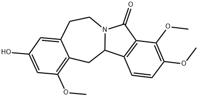 7,8,13,13a-Tetrahydro-10-hydroxy-3,4,12-trimethoxy-5H-isoindolo[1,2-b][3]benzazepin-5-one 结构式