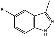 5-溴-3-甲基-1H-吲唑 结构式