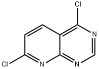 4,7-二氯吡啶并[2,3-D]嘧啶 结构式