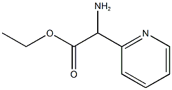 ETHYL 2-AMINO-2-(PYRIDINE-2-YL)ACETATE 结构式