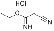 乙基2-氰基亚氨代乙酸酯盐酸盐 结构式