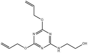 2-[[4,6-bis(allyloxy)-1,3,5-triazin-2-yl]amino]ethanol 结构式