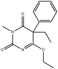 6-Ethoxy-5-ethyl-3-methyl-5-phenyl-2,4(3H,5H)-pyrimidinedione 结构式