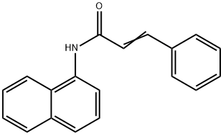 N-(1-Naphtyl)-3-phenylacrylamide 结构式
