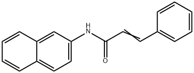 N-(2-Naphthalenyl)-3-phenylpropenamide 结构式