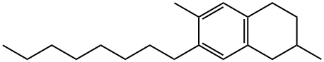 1,2,3,4-Tetrahydro-2,6-dimethyl-7-octylnaphthalene 结构式