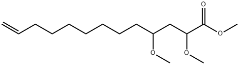 2,4-Dimethoxy-12-tridecenoic acid methyl ester 结构式