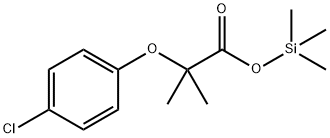 2-(4-Chlorophenoxy)-2-methylpropanoic acid trimethylsilyl ester 结构式