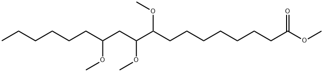 9,10,12-Trimethoxyoctadecanoic acid methyl ester 结构式