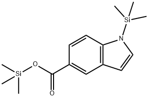 1-(Trimethylsilyl)-1H-indole-5-carboxylic acid trimethylsilyl ester 结构式