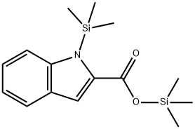 1-(Trimethylsilyl)-1H-indole-2-carboxylic acid trimethylsilyl ester 结构式