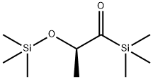 Silane, trimethyl[1-methyl-2-oxo-2-(trimethylsilyl)ethoxy]-, (R)- 结构式
