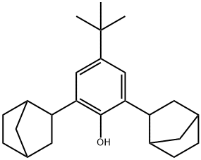 2,6-Bis(bicyclo[2.2.1]hept-2-yl)-4-(1,1-dimethylethyl)phenol 结构式