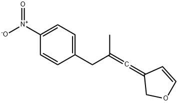 2,3-Dihydro-3-[2-methyl-3-(4-nitrophenyl)-1-propenylidene]furan 结构式