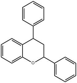 3,4-Dihydro-2,4-diphenyl-2H-1-benzopyran 结构式