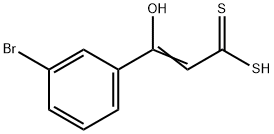 3-(3-Bromophenyl)-3-hydroxypropenedithioic acid 结构式
