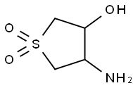 二氧化 4-氨基四氢噻吩-3-醇 结构式