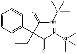 2-Ethyl-2-phenyl-N,N'-bis(trimethylsilyl)malonamide 结构式