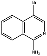 1-氨基-4-溴异喹啉 结构式
