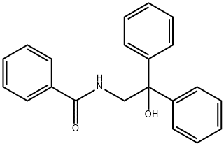 N-(2-羟基-2,2-二苯乙基)苯甲酰胺 结构式