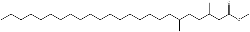 3,6-Dimethyltetracosanoic acid methyl ester 结构式