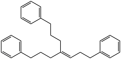 1,1'-[4-(3-Phenylpropyl)-3-heptene-1,7-diyl]bisbenzene 结构式