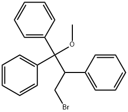 1,1',1''-[1-(Bromomethyl)-2-methoxy-1-ethanyl-2-ylidene]trisbenzene 结构式