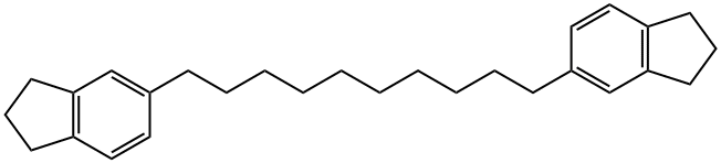 5,5'-(1,10-Decanediyl)bis(2,3-dihydro-1H-indene) 结构式