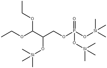 Phosphoric acid 3,3-diethoxy-2-(trimethylsilyloxy)propylbis(trimethylsilyl) ester 结构式