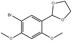 2-(5-溴-2,4-二甲氧基-苯基)-1.3-二氧戊烷 结构式