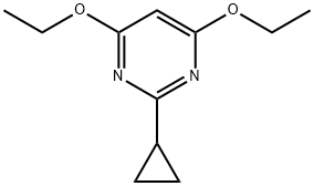 Pyrimidine, 2-cyclopropyl-4,6-diethoxy- (9CI) 结构式